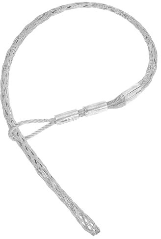 PATIKIL 25-35mm Cable Pulling Wire Socks 66.93 Long Grip Socks Net Galvanized Steel Wire Pulling Grip Mesh Puller Socks Grip Tool for Elastic Wire Cable, Rated Load 2000 kg (4409 Lbs)