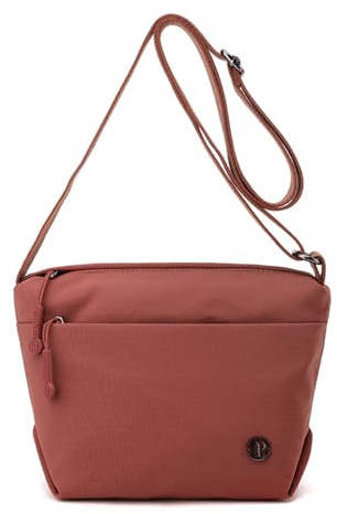 Wafybsre Small Cross body Bags for Women Lightweight Cute Mini Travel Purse Shoulder Handbags Everyday Bag (Brick red)
