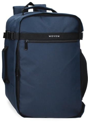 MOVOM Foster Zaino da Cabina per Portatile Blu 25 x 40 x 20 cm Poliestere 20 L, blu, Taglia unica, Zaino da cabina per laptop