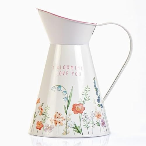 Blooming Love You Decorative Jug, Flower Vase Flower Jug, Vase for Flower, Garden Ornaments