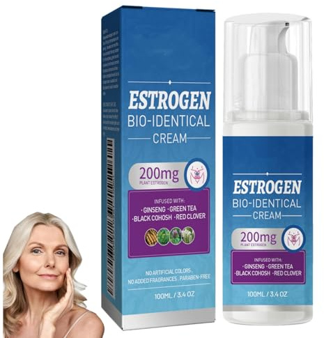 Weibliche Wechseljahre Creme, Creme Zur Linderung der Wechseljahre, Menopause Progesteron Creme 200mg, Entspannen Wechseljahre Creme, Reguliert Emotionen und Hilft Beim Schlafen, 100ml