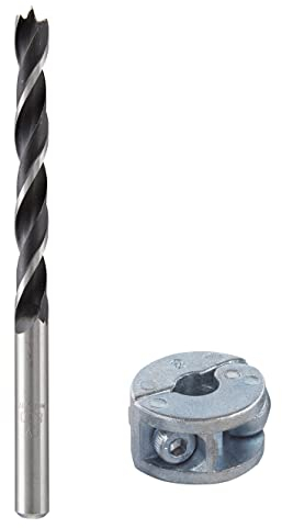 wolfcraft Holzspiralbohrer-Set mit Tiefenstopp 2-tlg. I 2732000 I Zum tiefenbegrenzten Bohren bei Holzverbindungen