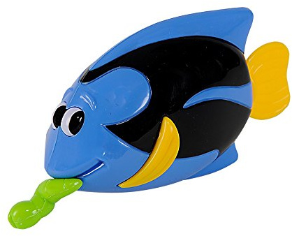 Simba 107290244 - Waters Fun Aufzieh- Schwimmtiere, 6-Fach Sortiert, es Wird nur EIN Artikel geliefert, mit Schnur, Ente, Seelöwe, Fisch, Delfin, Wal, Clown Fisch, 15cm, ab 12 Monate