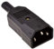 Rewirable IEC Shrouded 3 Polig C14 ac 250V 5A Stecker Für 0.75mm2 Kabel