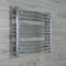HEATED CHROME TOWEL RAIL RADIATOR WARMER 700x600 Curved