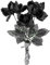 Boland 74544 - Rosenstrauß, Dekorationen, Circa 28 cm, schwarz