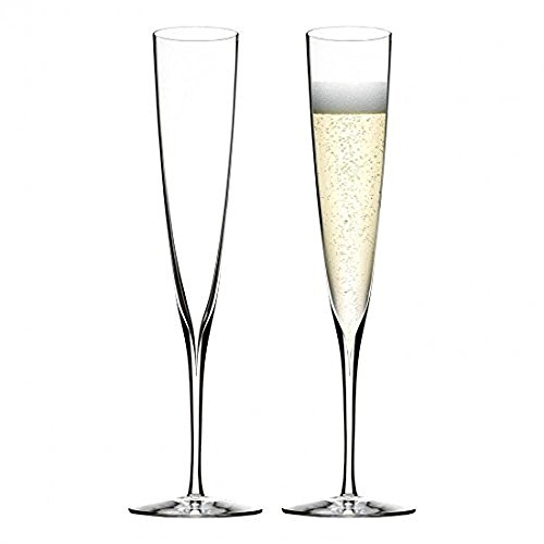 Waterford Elegance 40001104 Trumpet Flute Pair 160ml, Crystal, 160 milliliters