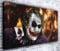 The Joker Card Kunstdruck auf Leinwand, Motiv Heath Ledger, Batman, Panorama, gerahmt, XXL, 140 x 61 cm, über 1,4 m breit x 0,6 m hoch, fertig zum Aufhängen, Querformat, moderne Kunst