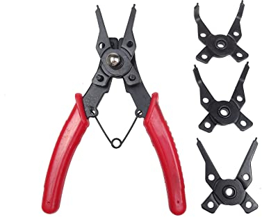 Set di pinze per anelli di sega, pinza per anelli di sicurezza, per esterni e interni