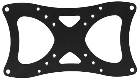 HumanCentric VESA Mount Adapter Plate for 200 x 100 mm VESA Patterns, Conversion Kit for 75 x 75 and 100 x 100 mm Patterns to 200 x 100 mm, Hardware Included