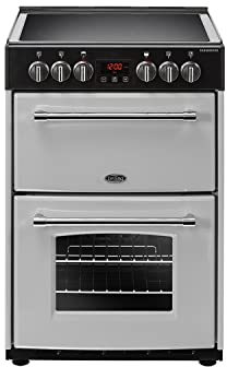 Belling Farmhouse 60E 60cm Double Oven Electric Cooker - Silver