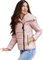 Selente #Fashionista Giubbotto leggero donna corto per la mezza stagione, Mod. 4 rosa, 3XL