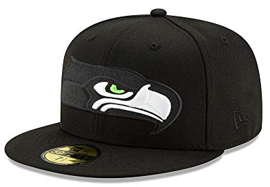 New Era Seattle Seahawks NFL Elements 2.0 Black 59Fifty Cap - 7 1/4-58cm (L)