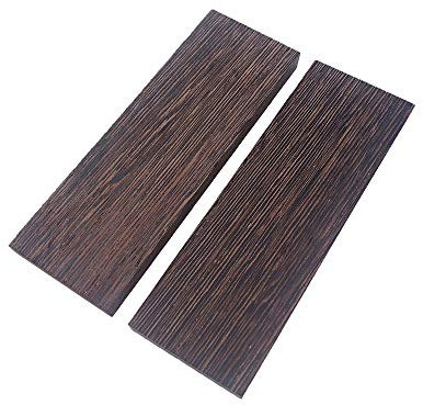 Holzrohling,Holzmesserwaag,Damaskus Muster Messergriff Material,Griffmaterial, DIY-Materialien und Werkzeuge (Afrikanische Wenge, 14x4x1cm)