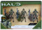 HALO 10,2 cm 3 Figuren Pack Sortiment – UNSC Marines mit Waffenfans – Build Your Universe – Amazon Exclusive
