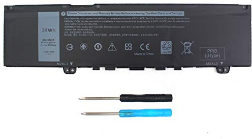 38WH 39DY5 F62G0 Battery for Dell Inspiron 13 7000 i7373 7373 7386 2-in-1 7370 7380 5370 P83G P87G P91G P83G001 P83G002 P87G001 Vostro 13 5370 039DY5 0F62G0 RPJC3 0RPJC3 F62GO -12 Month Warranty 11.4V