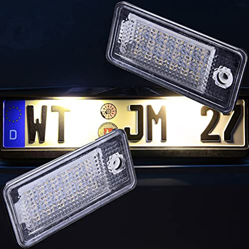 LED Kennzeichenbeleuchtung warmweiß von Recambo passend für Audi A6 C6 4F Limousine | Avant
