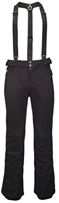 KILLTEC Herren Skihose/Softshellhose mit Kantenschutz, Schneefang und abnehmbaren Trägern Thônes MN Ski Sftshll PNTS A, schwarz, XXL, 36415-000