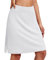 COOrun Laufrock Damen Running Golfrock Balltaschen Running Skirts Workout Funktionsrock für Running A-Linien Weiß,S