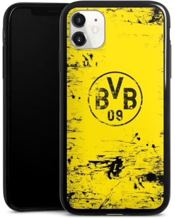 Slim Case extra dünn kompatibel mit Apple iPhone 11 Silikon Handyhülle schwarz Hülle Borussia Dortmund Offizielles Lizenzprodukt BVB