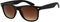 La Optica B.L.M. Sonnenbrille Herren Retro Verlaufsglas UV 400 CAT 3 CE Damen Nerd Sport - Matt Schwarz (Gläser: Braun Gradient)