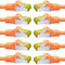 BIGtec LAN Kabel 10 Stück 3m Netzwerkkabel CAT7 Ethernet Internet Patchkabel CAT.7 orange Gigabit doppelt geschirmt Netzwerke Router Switch 2 x Stecker RJ45 kompatibel zu CAT.5 CAT.6 CAT.6a CAT.8