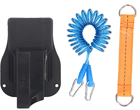 Walfront Drill Holster Tool Belt Holder Multi Tool Holster Cordless Power Tool Belt Clip Belt Hook Anti Drop Design for Cordless Impact Drills Wrench Tools 220 lbs
