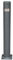 PAL | Bolardo/pilona fija City de acero galvanizado con placa interior de 80 cm de altura (1- Bolardo)
