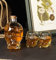 Skull Glass Decanter Set with 2 Skull Glasses for Halloween Party, Personalized Drinking Cup for Cocktail, Wine, Vodka (750ML)