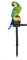 für Outdoor Park LED Landschaft Licht Sonne Harz Papagei Bodenlampe Solar Garten Dekorative Lichter Yard Patio Weg Dekoration, Warm Weiß-Grün