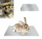 PeSandy Tapis de Refroidissement pour Lapin, 2PCS Coussin de Refroidissement pour Lapins, Cochon d'Inde, Chinchilla, Hamster Restent Cool Cet Été - Assiette Cool Lapin(30x20cm)