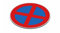 SCHILDER Systeme Panneau d'interdiction Ø 400 mm – Plaque composite 3 mm avec impression UV – Motif : '' – Vernis de protection UV brillant (garage/stationnement interdit)