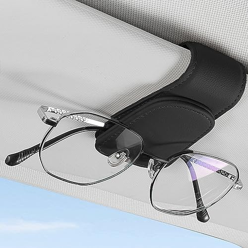Auckpure Brillenhalter für Auto Sonnenbrillen,Auto Zubehör Innenraum Visier Zubehör Sonnenbrillen Halterung für Auto Schwarz