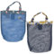 ONEBO 2 Piezas Bolsa de Malla de Playa,Bolsa de Playa con Cremallera,Bolsas De Playa Ligeras Y Plegables,para la Bañarse, Natacición, Camping(26 x 24cm)