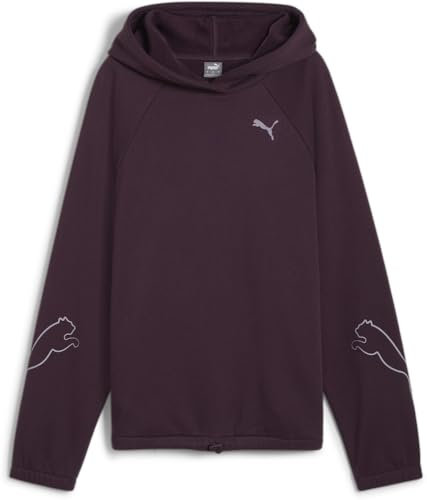 PUMA Damen Motion Hoodie FL Sweat, Midnight Plum, S EU