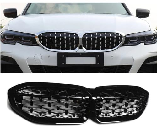Kühlergrill für BMW 3er G20 G28 330/335/340/2018–2020, 1 Stück Diamant-Grill, Auto-Frontstoßstangengrill