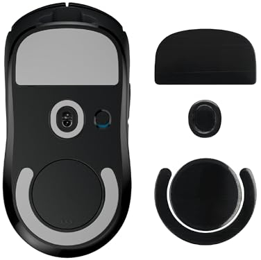 kwmobile Almohadillas de Desplazamiento Compatible con Logitech G Pro X Superlight 2 Pegatinas para ratón - Deslizadores para Raton Gaming - Mejora el Movimiento precisión y Estabilidad