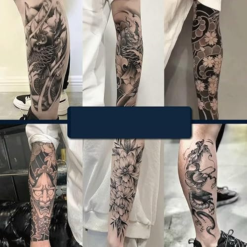 Herbal Temporary Tattoo Fake Tattoo Sticker Juice Semi-Permanent Waterproof Large Picture Flower Hand Flower Arm Japanese Style Lasting For Two Weeks