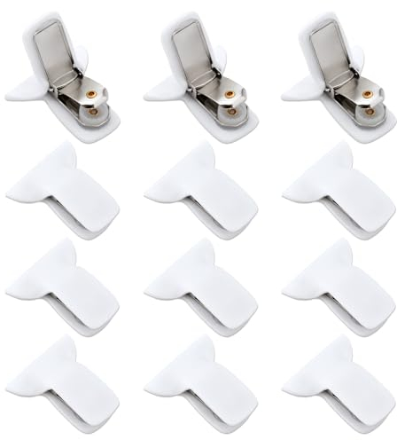 NQEUEPN 12stk Bettdecken Klammern für Bettdecke Inneren, Starker Halt Deckenbefestigungen Schaumstoff Metall Gepolsterte Bettdeckenbezug Klammern Verhindern das Verrutschen des Bettzubehörs