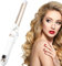 Automatischer Lockenstab, Rotierender Lockenstab 28mm lockenstäbe Mit Temperatureinstellung, Automatic Rotating Hair Curler Wand für Schnell Erhitzender Langanhaltende Frisur, Weiß