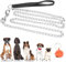 Robuste Hundeleine aus Metall, 180 cm Lange Bissfeste Hundeleine mit Weich Gepolstertem Griff, Korrosions- Und RostbestäNdig Sport Leine Metall Trainings Hundeleine Kette für Große Und Mittlere Hunde