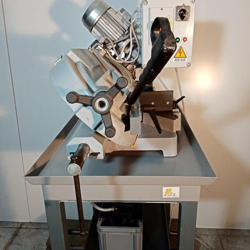 IPR modello 210 - segatrice a nastro per metallo, 2000 mm lama rettangolare in acciaio, 45° regolabile, 370W, 400V trifase, 1.5 kg, CE