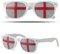 2 Stück Partnerset Sonnenbrillen | England Fanartikel | EM 2024 Fanartikel | Fan Sonnenbrille | Fußball Fanartikel | Fußball Sonnenbrille EM England | Sonnenbrille Fußball Europameisterschaft