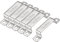 MACHSWON 20 x 61.5mm U Shaped Strut Connector Bracket 304 Stainless Steel Square Pipe Clamp for Door Closed Bar Holder 6pcs