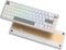 LQXQ SK65 V1 Mechanical Gaming Keyboard Wireless, 60 Percent Aluminium Keyboard, Bluetooth 5.0/2.4GHz/USB-C Wired Hot Swappable Custom RGB Backlit for Mac Computer PC, Retro Creamy Sliver