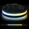 HEELE Hundehalsband Leuchtend, Leuchtend Halsband, Leuchthalsband Type-C Wiederaufladbar, Leuchthalsband Hund Wasserdicht, LED Halsband für Hunde, Hundehalsband mit 3 Beleuchtungsmodi, Schwarz, S