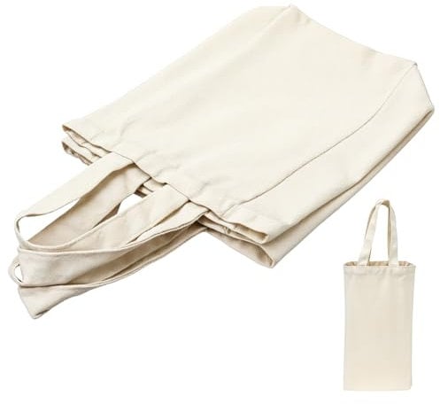 InnoHHustle Weinflaschen Verpackung 2 Stück Jutesack Weinbeutel Weintüten Canvas Segeltuch Baumwolle Nachhaltig Flaschenträger Präsentation Weintüten Geschenktaschen für Flaschen mit Kordelzug