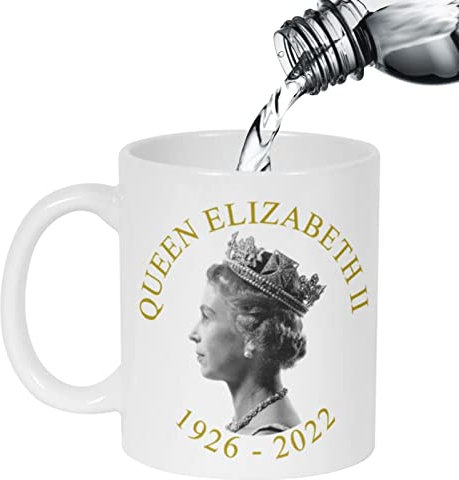 Jubilee Cups Queen Elizabeth 1926–2022 Kaffee-Tee-Becher, Queen Elizabeth II Platin-Jubiläums-Kaffeetasse - Gedenk-Platin-Tasse, Queen Elizabeth II Foto-Erinnerungs-Souvenirs-Kaffeetasse
