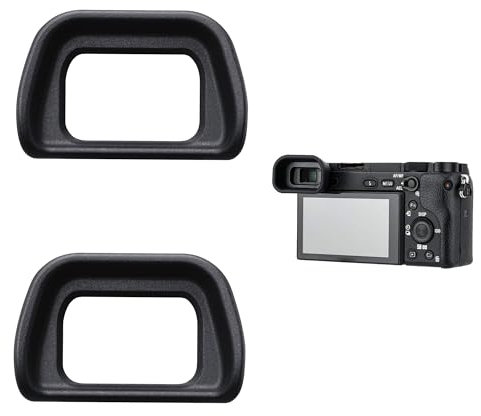 Hezhou 2 Stück Silikon Augenmuschel Fotover Kamera Augenmuschel Ersatzokular Kamera Okular Augenmuschel für Sony FDA-EP10 Sony Alpha A6000/A6100/A6300/NEX-7/NEX-6/FDA-EV1S (für Sony)