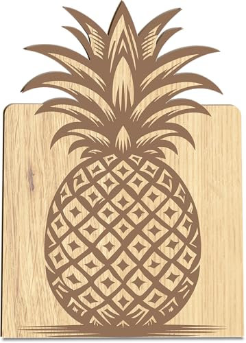 Ananas Geschenk Holzkarte - Ananas Geburtstagskarte | Tropische Deko, Lustiges Ananas Motiv, Exotisches Geschenk, Sommer Deko, Fruchtiges Geschenk